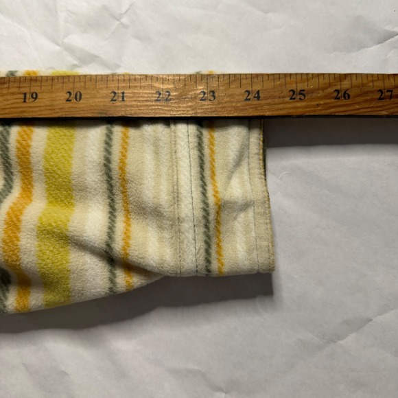 Eddie Bauer Mens Striped Southwestn Yellow Fleece Shirt Jacket Shacket Outdoor L - Picture 4 of 7